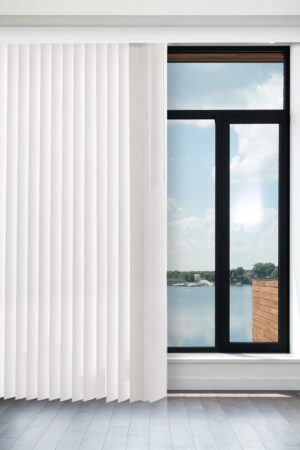 Vertical Blinds , Door Blinds & Shades , Blackout Window Shade , Vertical Blinds for Doors , Sliding Blinds Oxford White (Vinyl) 78"W X 84"H